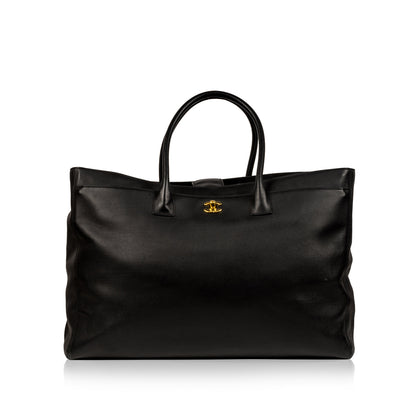 Chanel Timeless Leather Black Tote Bag