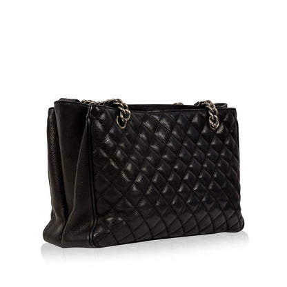 Chanel Chain Tote - Black - Caviar