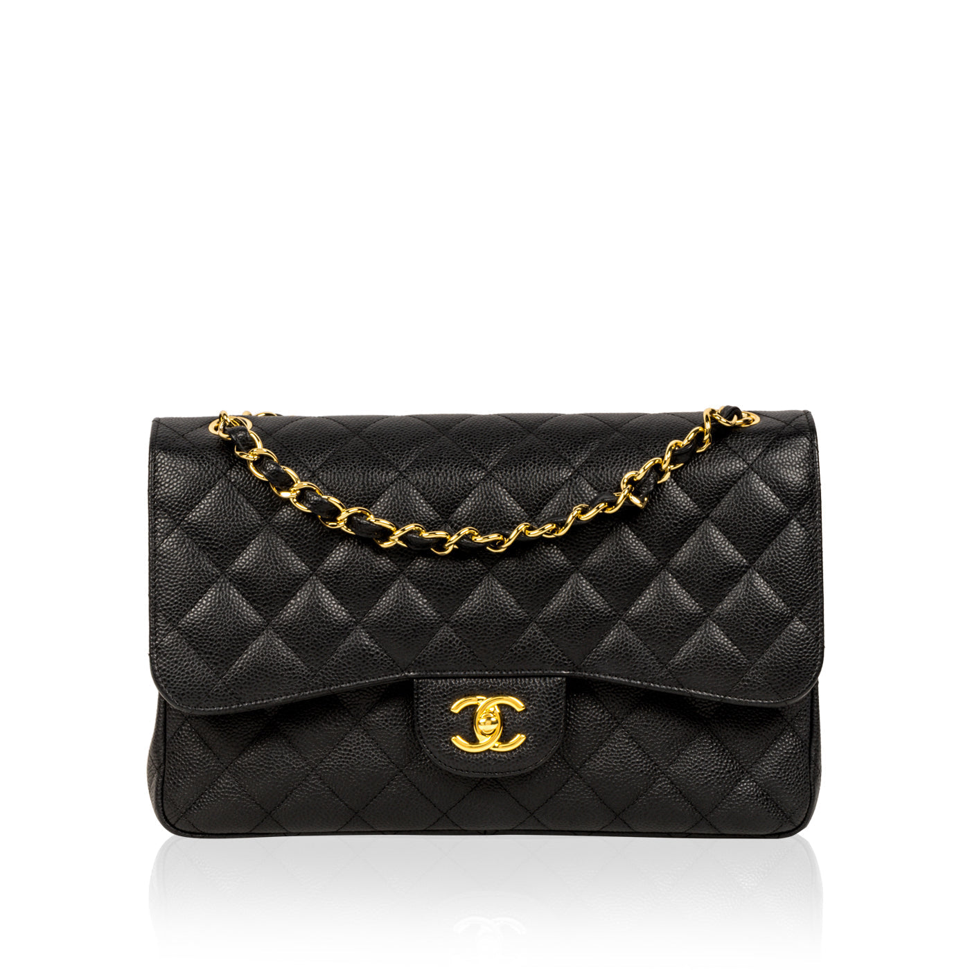 Chanel Classic Flap Caviar Black Shoulder Bag Style 53