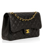 Chanel Classic Flap Caviar Black Shoulder Bag Style 35