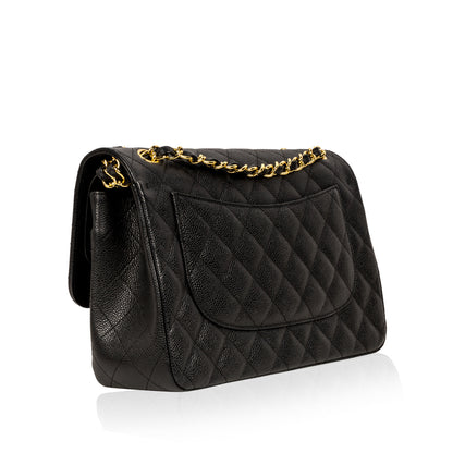 Chanel Classic Flap Caviar Black Shoulder Bag Style 53