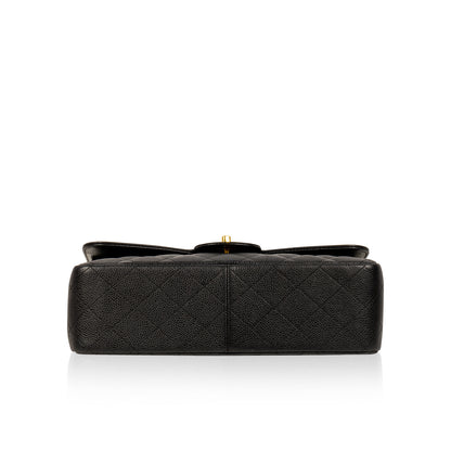 Chanel Classic Flap Caviar Black Shoulder Bag Style 53