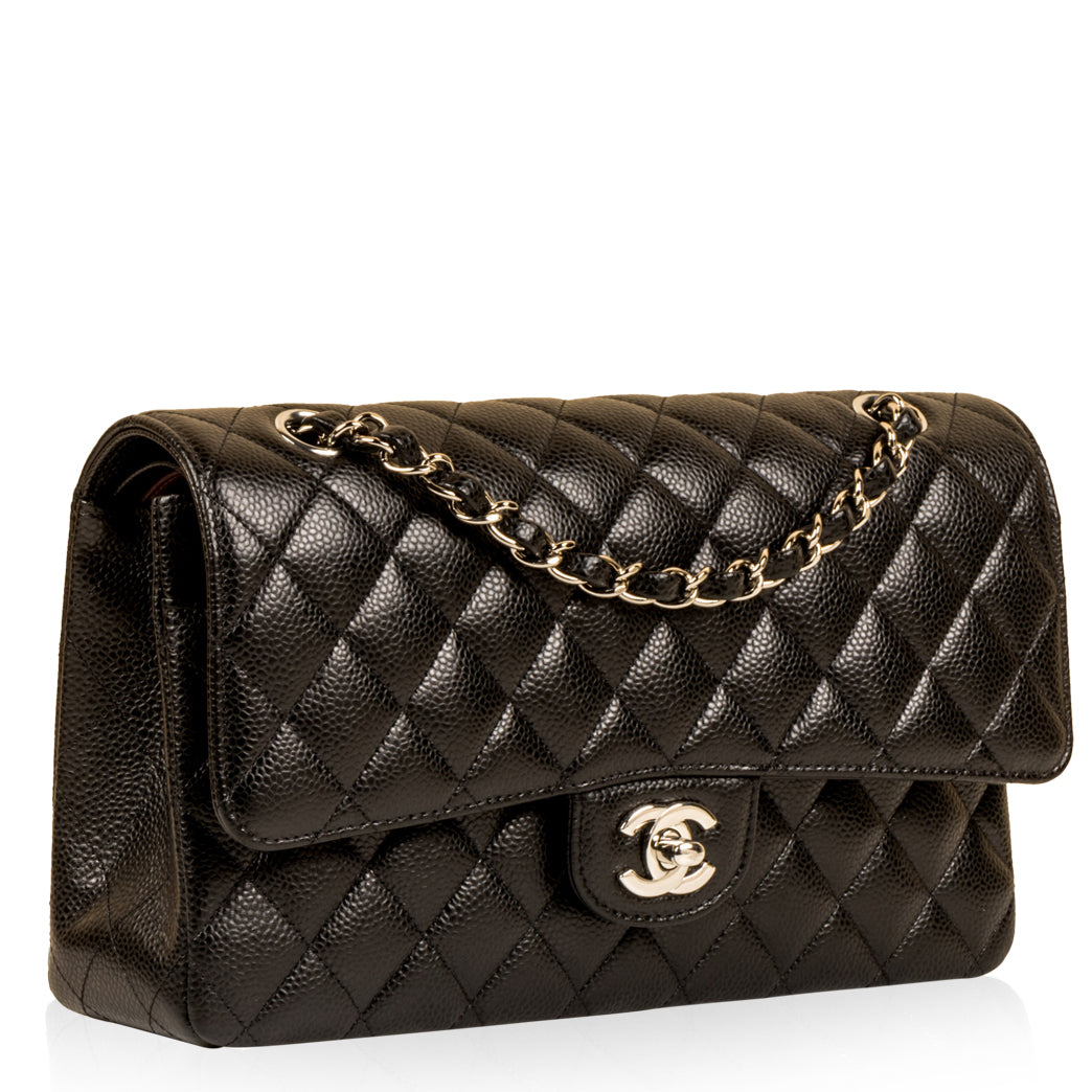 Chanel Classic Flap Caviar Black Shoulder Bag Style 92