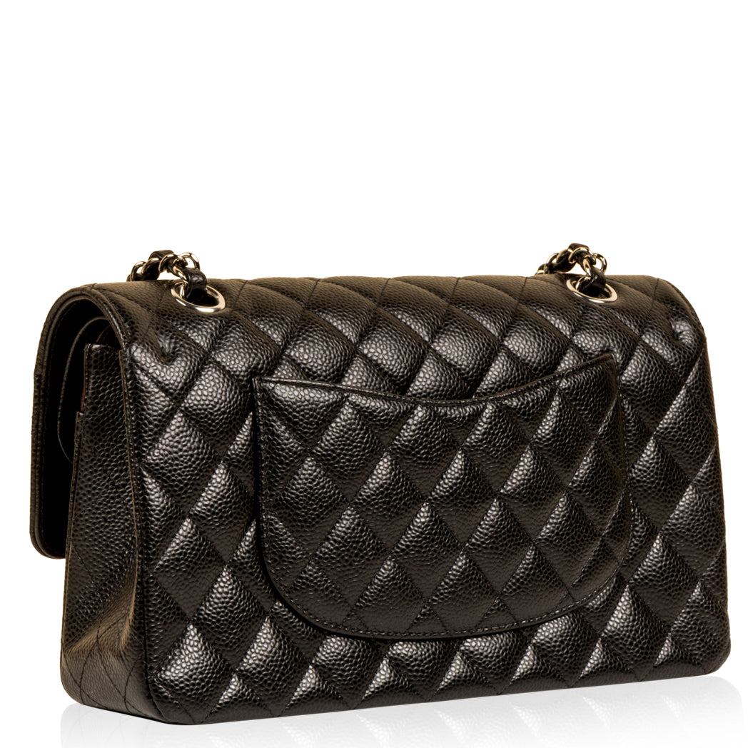 Chanel Classic Flap Caviar Black Shoulder Bag Style 92