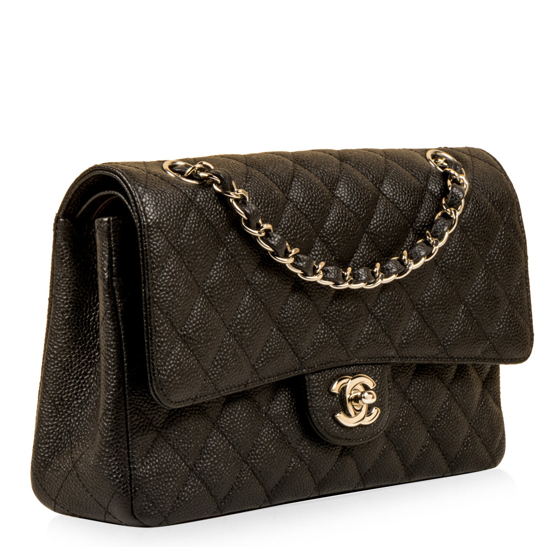 Chanel Classic Flap Caviar Black Shoulder Bag Style 93