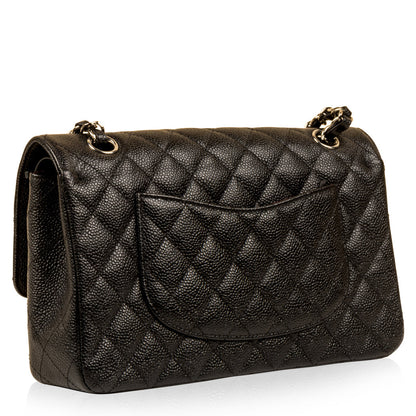 Chanel Classic Flap Caviar Black Shoulder Bag Style 93