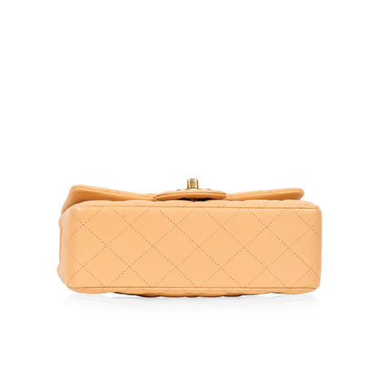 Chanel Classic Flap Lambskin Black Shoulder Bag Style 207