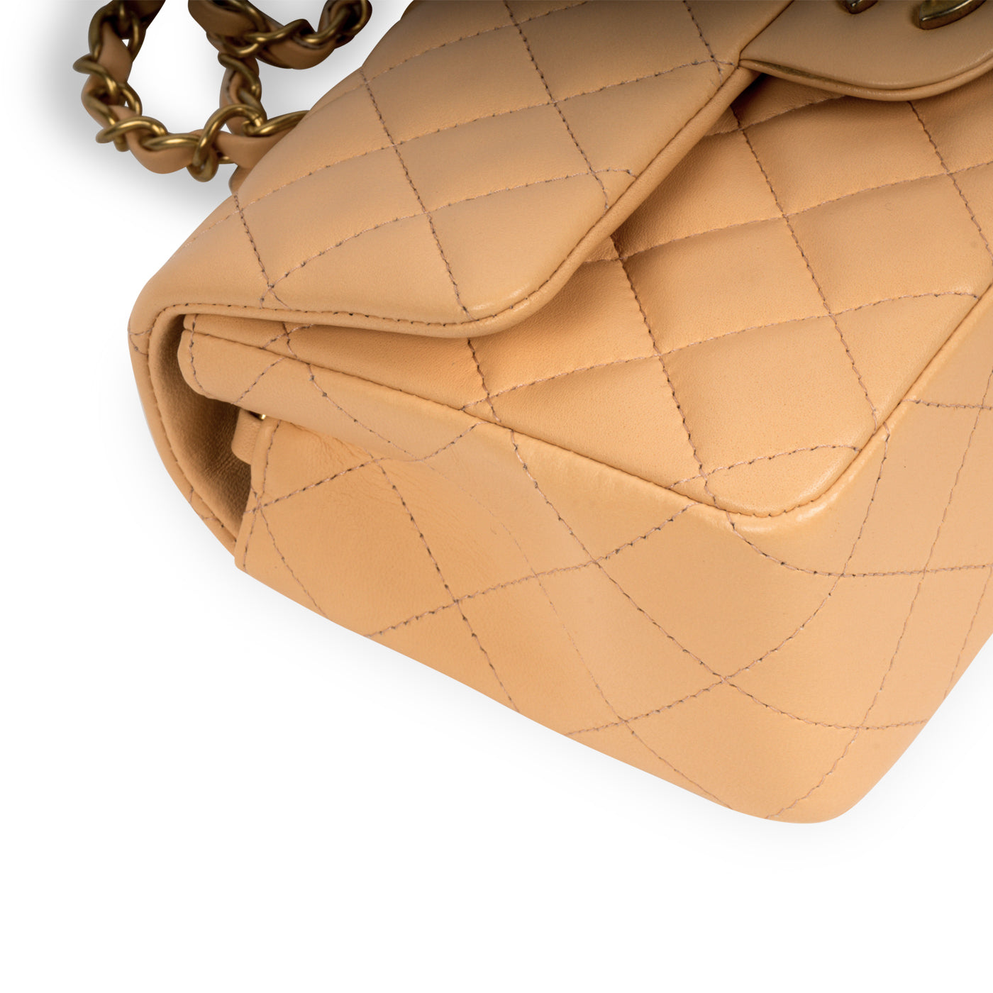 Chanel Classic Flap Lambskin Black Shoulder Bag Style 207