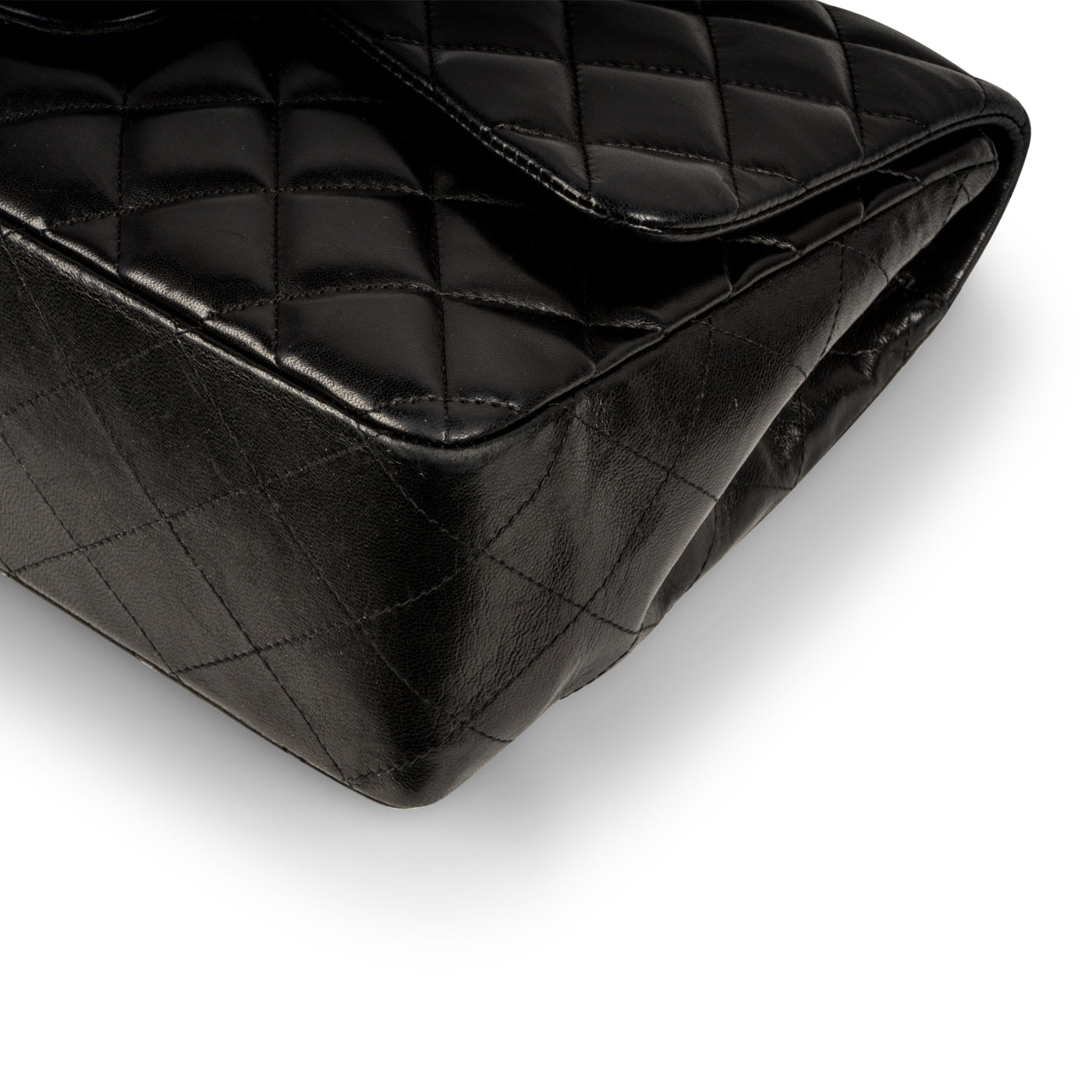 Chanel Classic Flap Lambskin Black Shoulder Bag Style 56