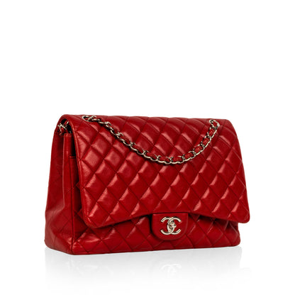 Chanel Classic Flap Caviar Black Shoulder Bag Style 55