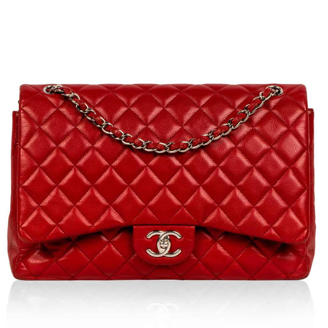 Chanel Classic Flap Caviar Black Shoulder Bag Style 55