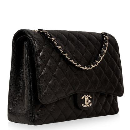 Chanel Classic Flap Caviar Black Shoulder Bag Style 54