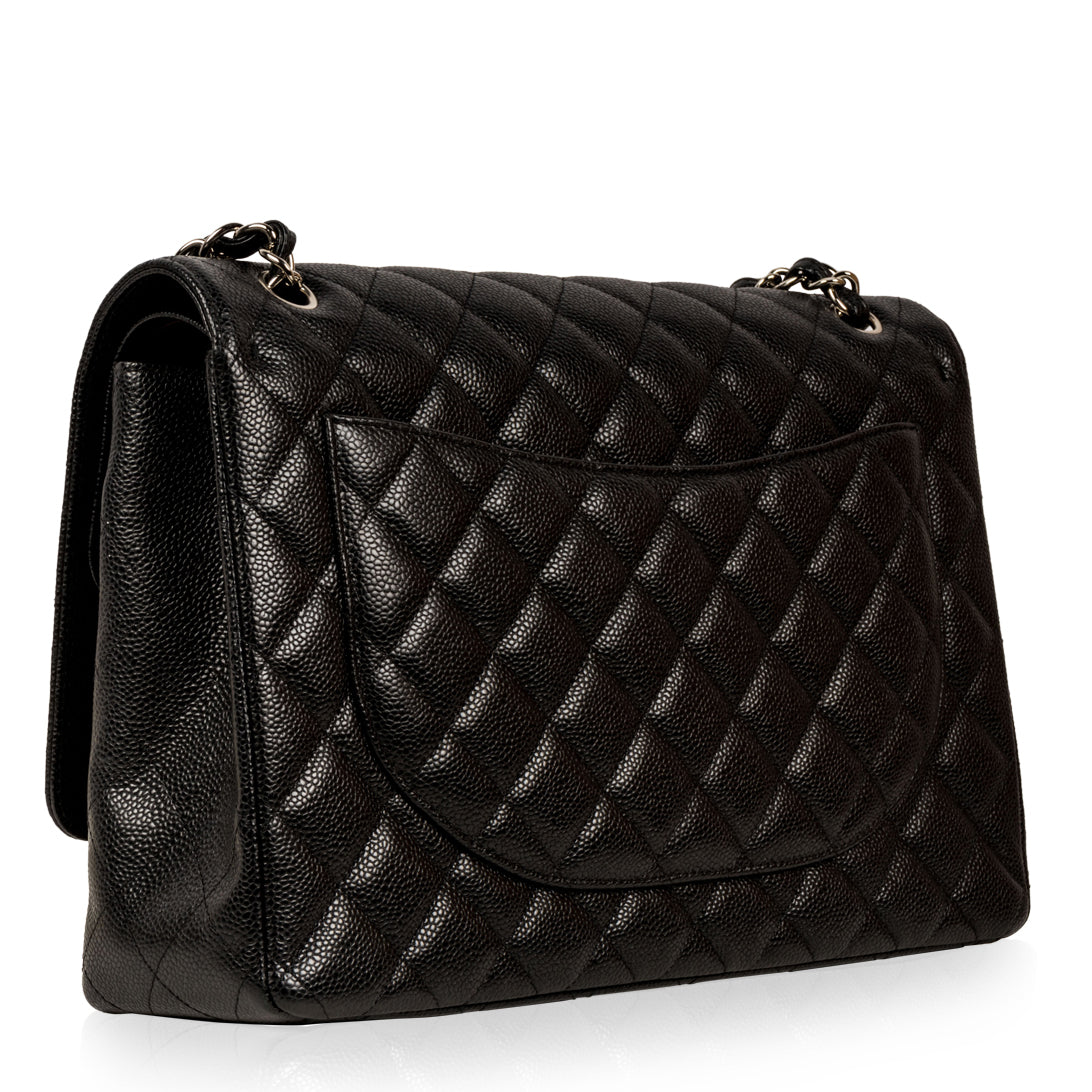 Chanel Classic Flap Caviar Black Shoulder Bag Style 54