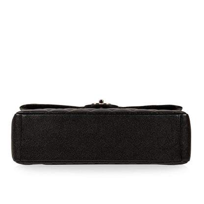 Chanel Classic Flap Caviar Black Shoulder Bag Style 54