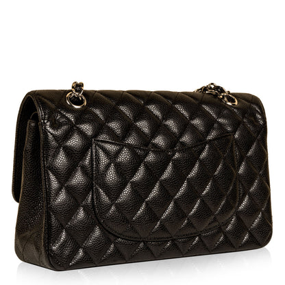 Chanel Classic Flap Caviar Black Shoulder Bag Style 90