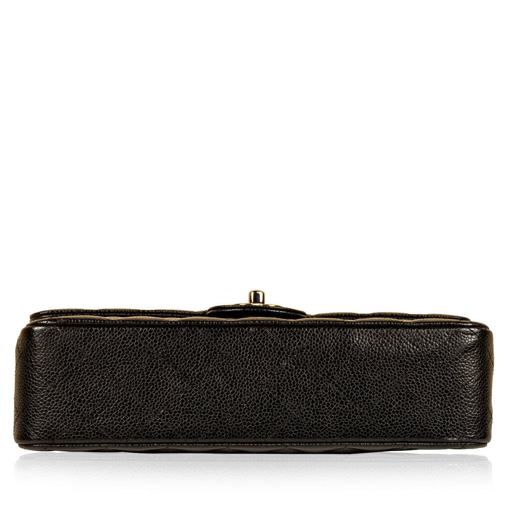 Chanel Classic Flap Caviar Black Shoulder Bag Style 90