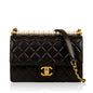Chanel Classic Flap Lambskin Black Shoulder Bag Style 345