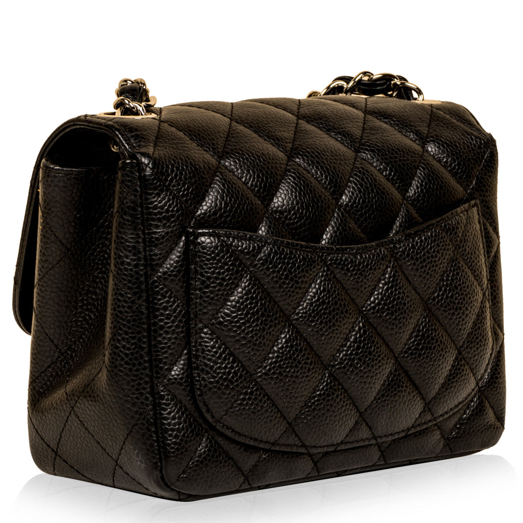 Chanel Classic Flap Caviar Black Shoulder Bag Style 111