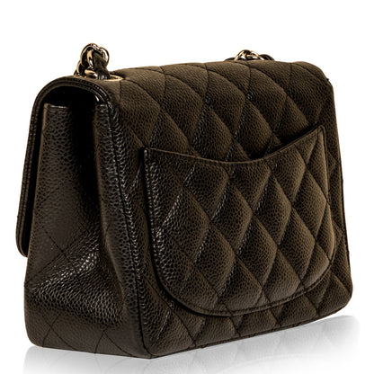 Chanel Classic Flap Caviar Black Shoulder Bag Style 112