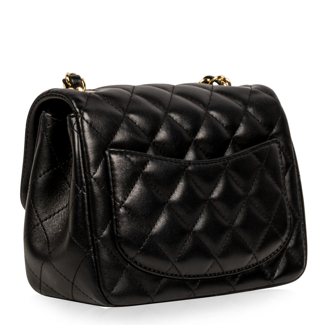 Chanel Classic Flap Lambskin Black Shoulder Bag Style 250