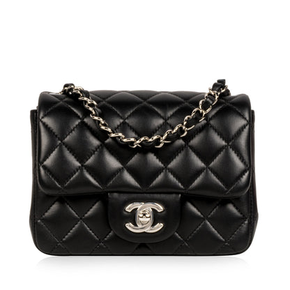 Chanel Classic Flap Lambskin Black Shoulder Bag Style 247