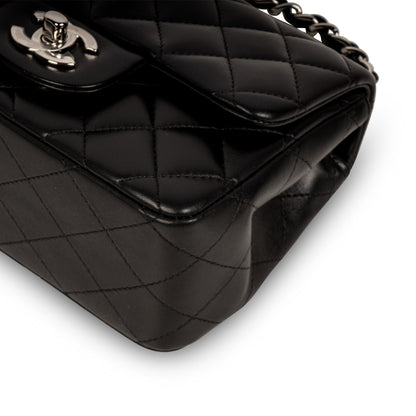 Chanel Classic Flap Lambskin Black Shoulder Bag Style 251