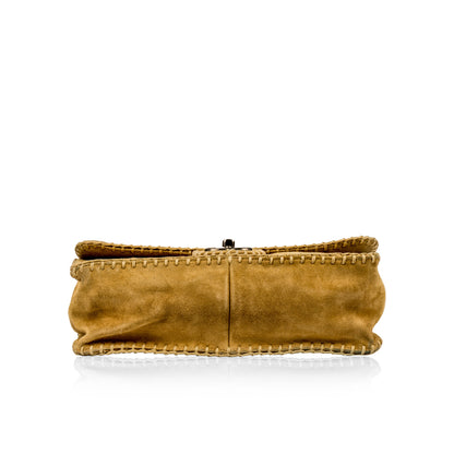 Chanel Boy Leather Beige Shoulder Bag