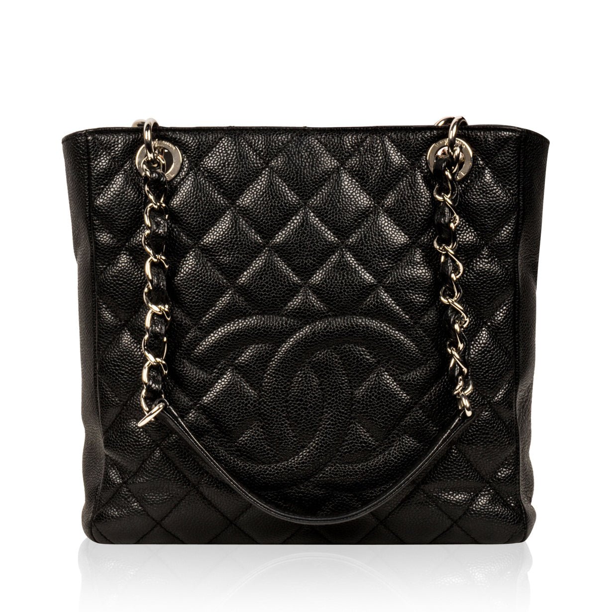 Chanel Timeless Caviar Black Tote Bag Style 49