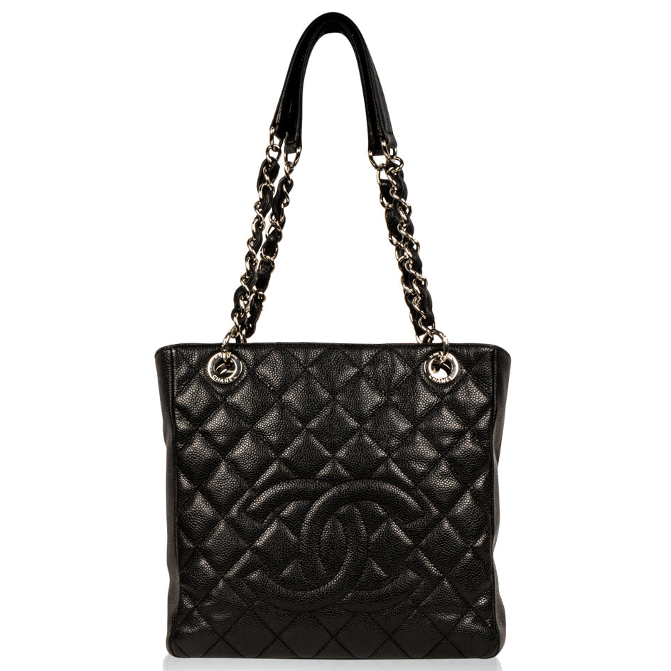 Chanel Timeless Caviar Black Tote Bag Style 49