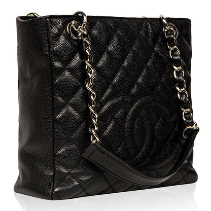 Chanel Timeless Caviar Black Tote Bag Style 49