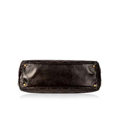 Chanel Shopping Tote Patent - Dark Brown