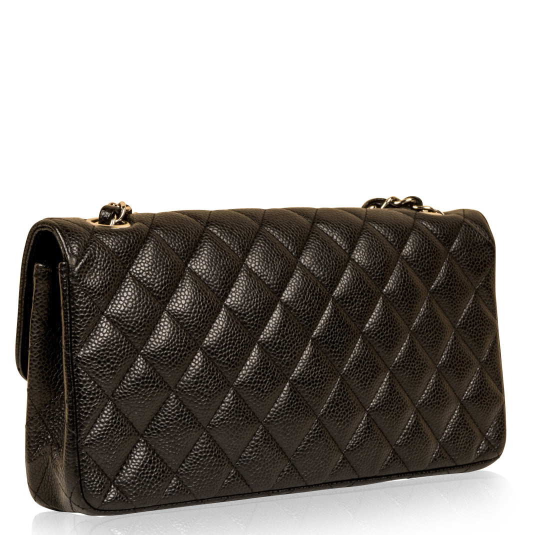 Chanel Classic Flap Caviar Black Shoulder Bag Style 137