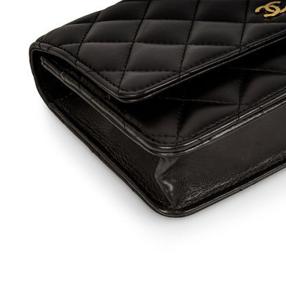 Chanel Classic Flap Lambskin Black Crossbody Style 4