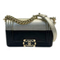Chanel Boy Small Black Gold Handbag