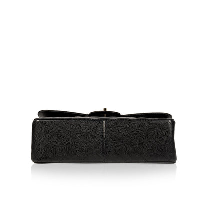 Chanel Classic Flap Caviar Black Shoulder Bag Style 57