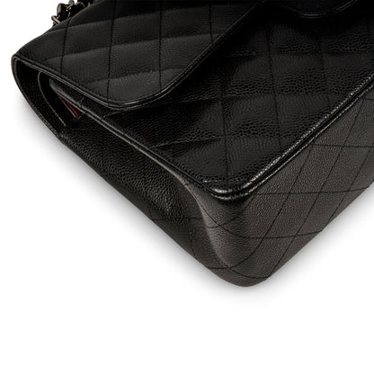 Chanel Classic Flap Caviar Black Shoulder Bag Style 57