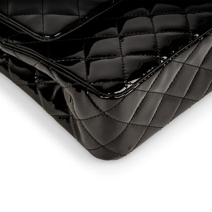 Chanel Classic Flap Patent Leather Black Shoulder Bag Style 6