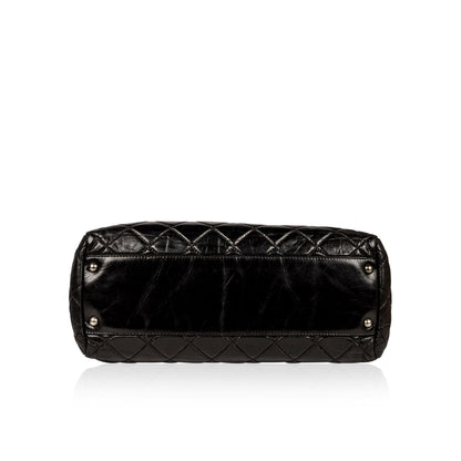 Chanel Distressed Leather Shoulder Bag