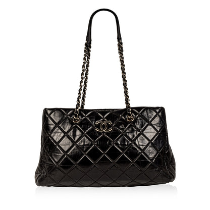Chanel Distressed Leather Shoulder Bag