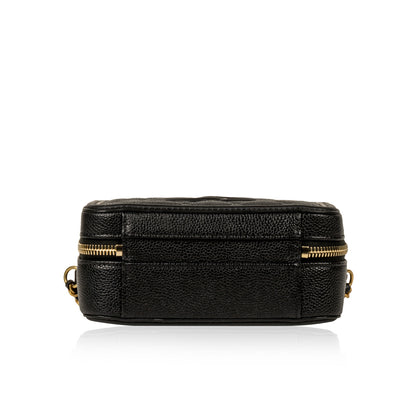 Chanel Vanity Caviar Black Clutch Style 8