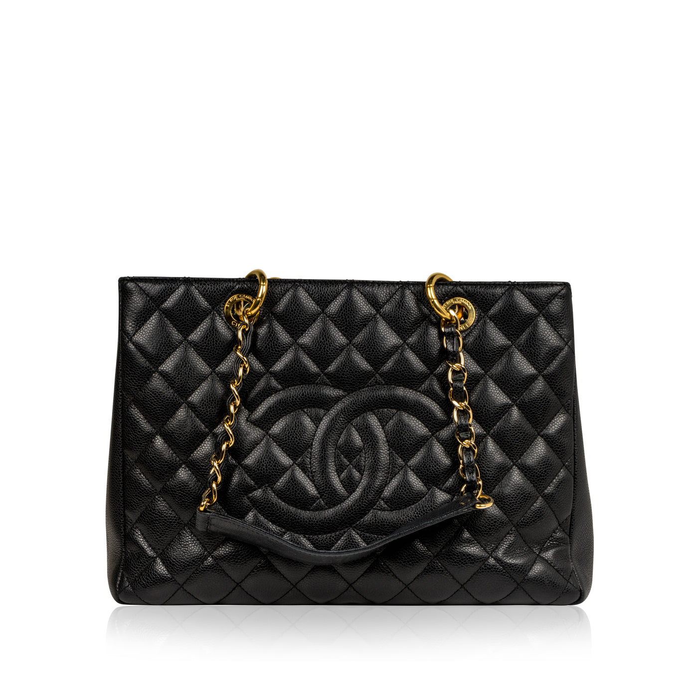 Chanel Timeless Caviar Black Tote Bag Style 10