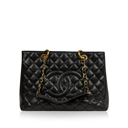 Chanel Timeless Caviar Black Tote Bag Style 10