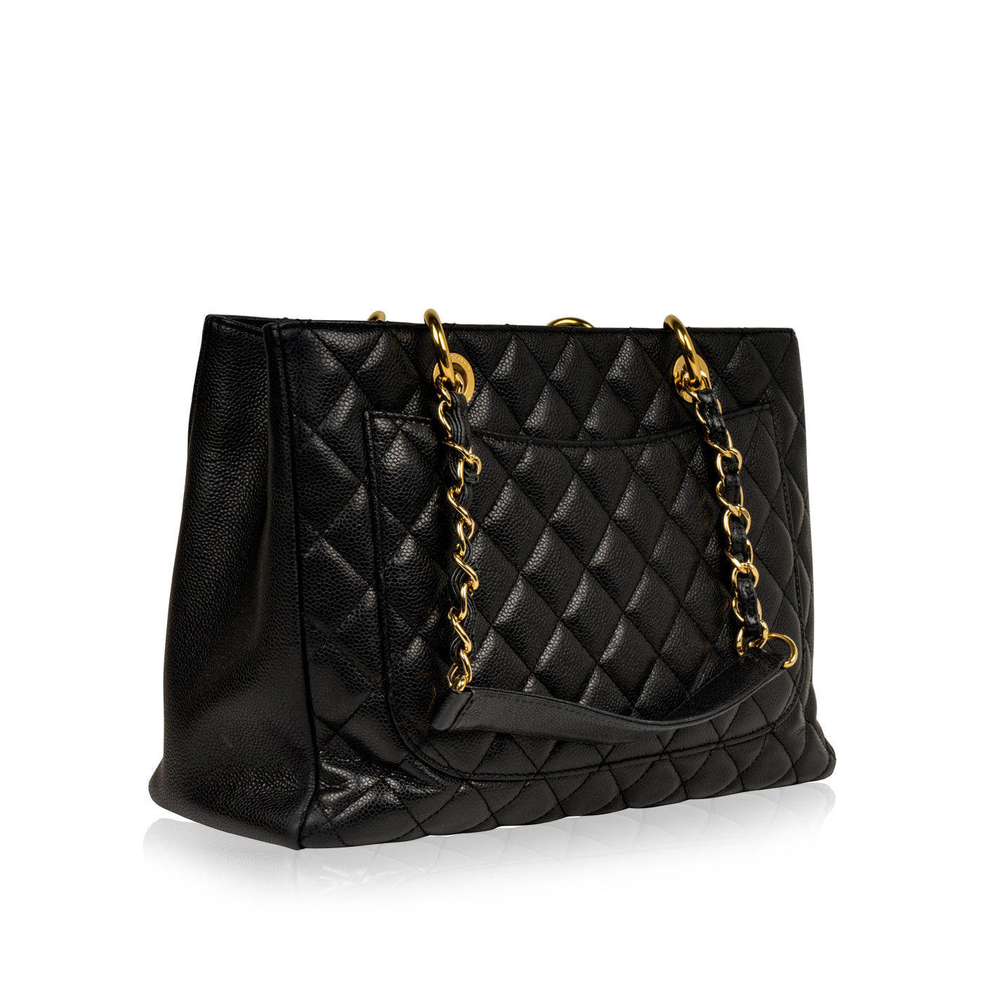 Chanel Timeless Caviar Black Tote Bag Style 10
