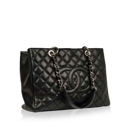 Chanel Timeless Caviar Black Tote Bag Style 42