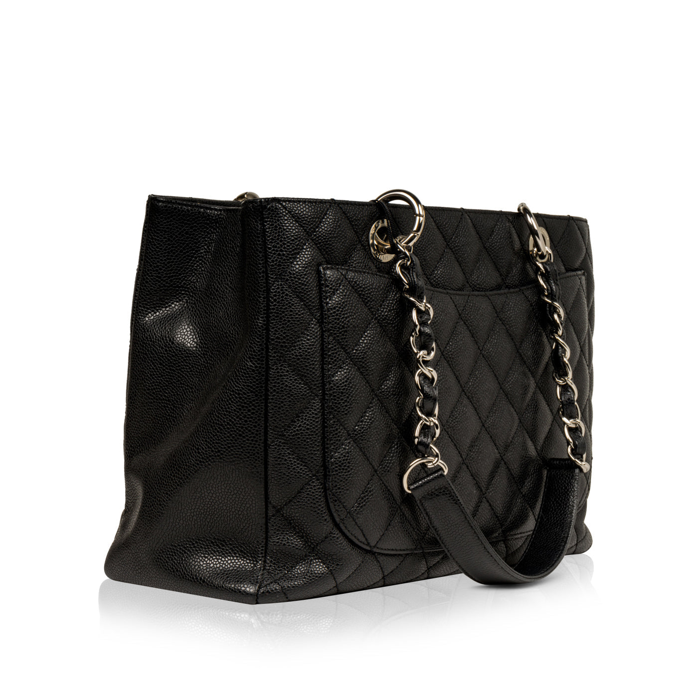 Chanel Timeless Caviar Black Tote Bag Style 42