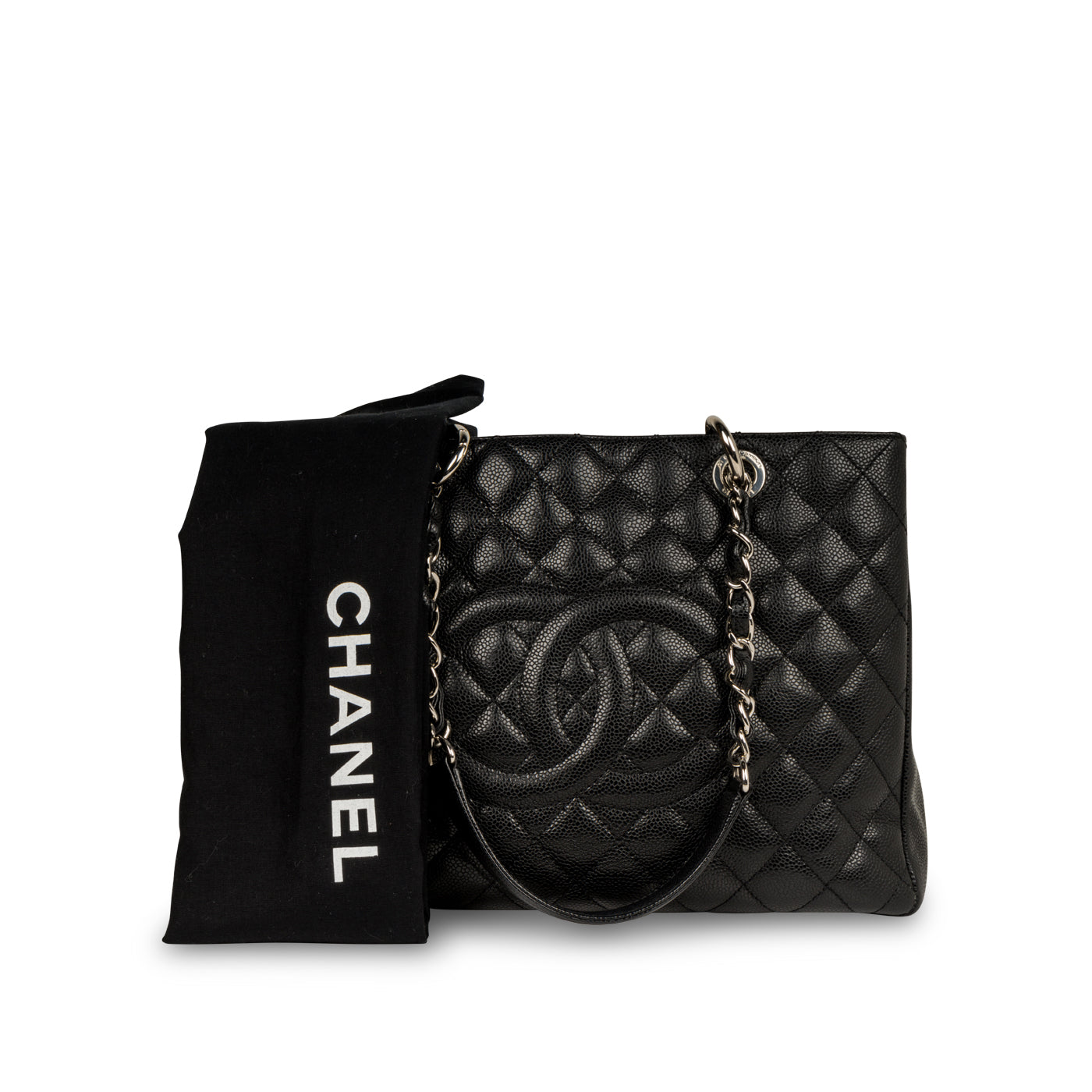Chanel Timeless Caviar Black Tote Bag Style 42