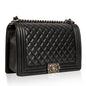 Chanel Boy Bag Lambskin Black Shoulder Bag Style 64