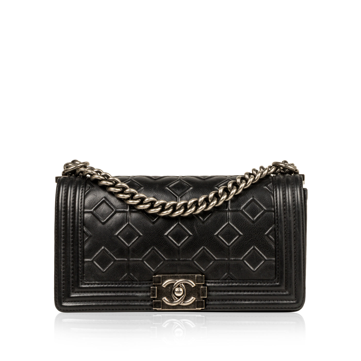 Chanel Boy Bag Leather Black Shoulder Bag Style 6