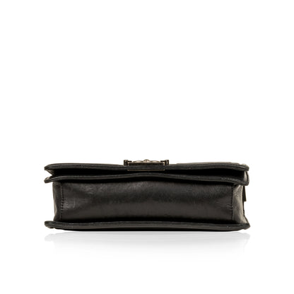 Chanel Boy Bag Leather Black Shoulder Bag Style 6