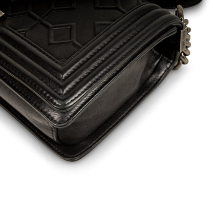 Chanel Boy Bag Leather Black Shoulder Bag Style 6